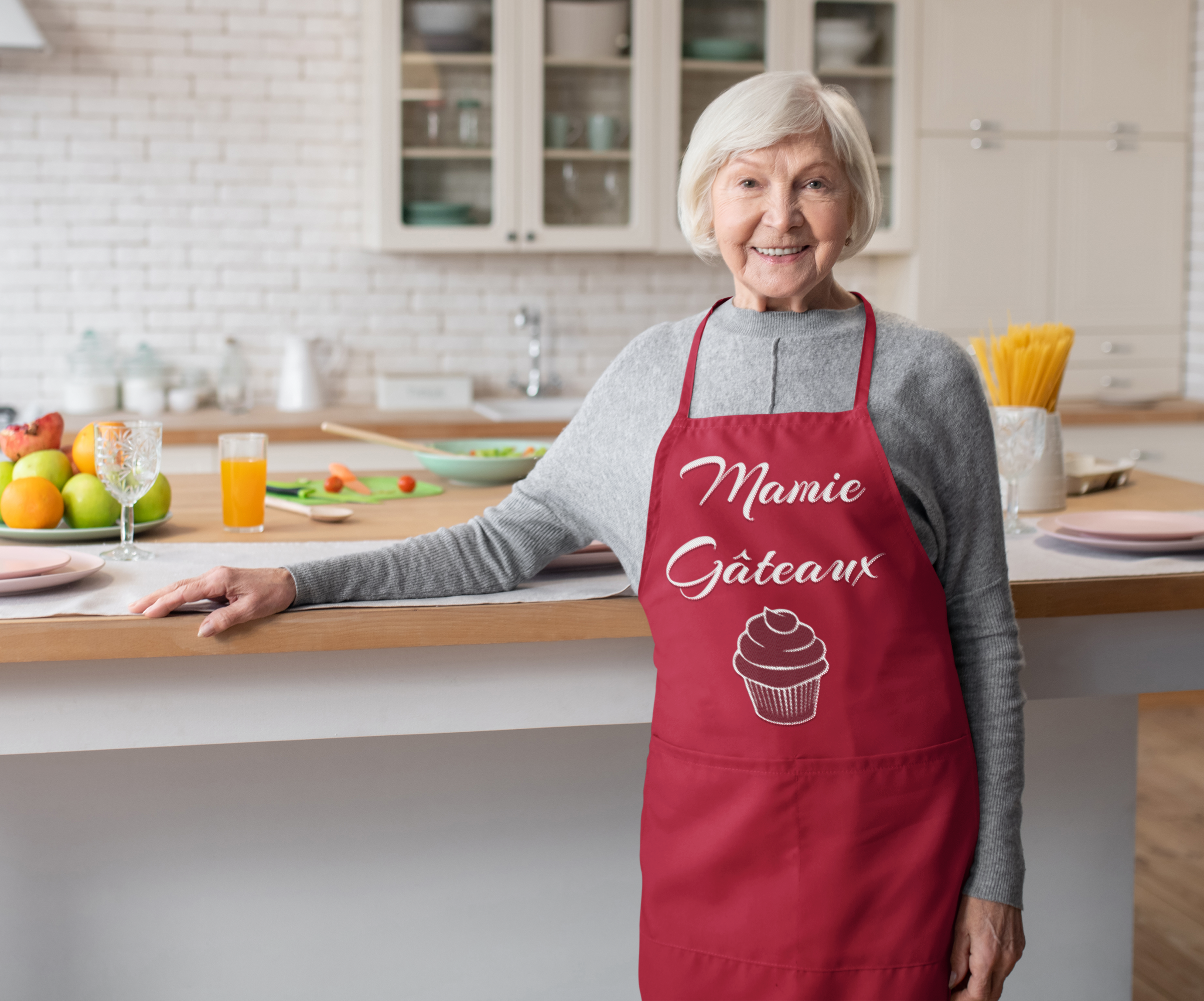 Tablier de cuisine personnalisé - Cadeau Mamie