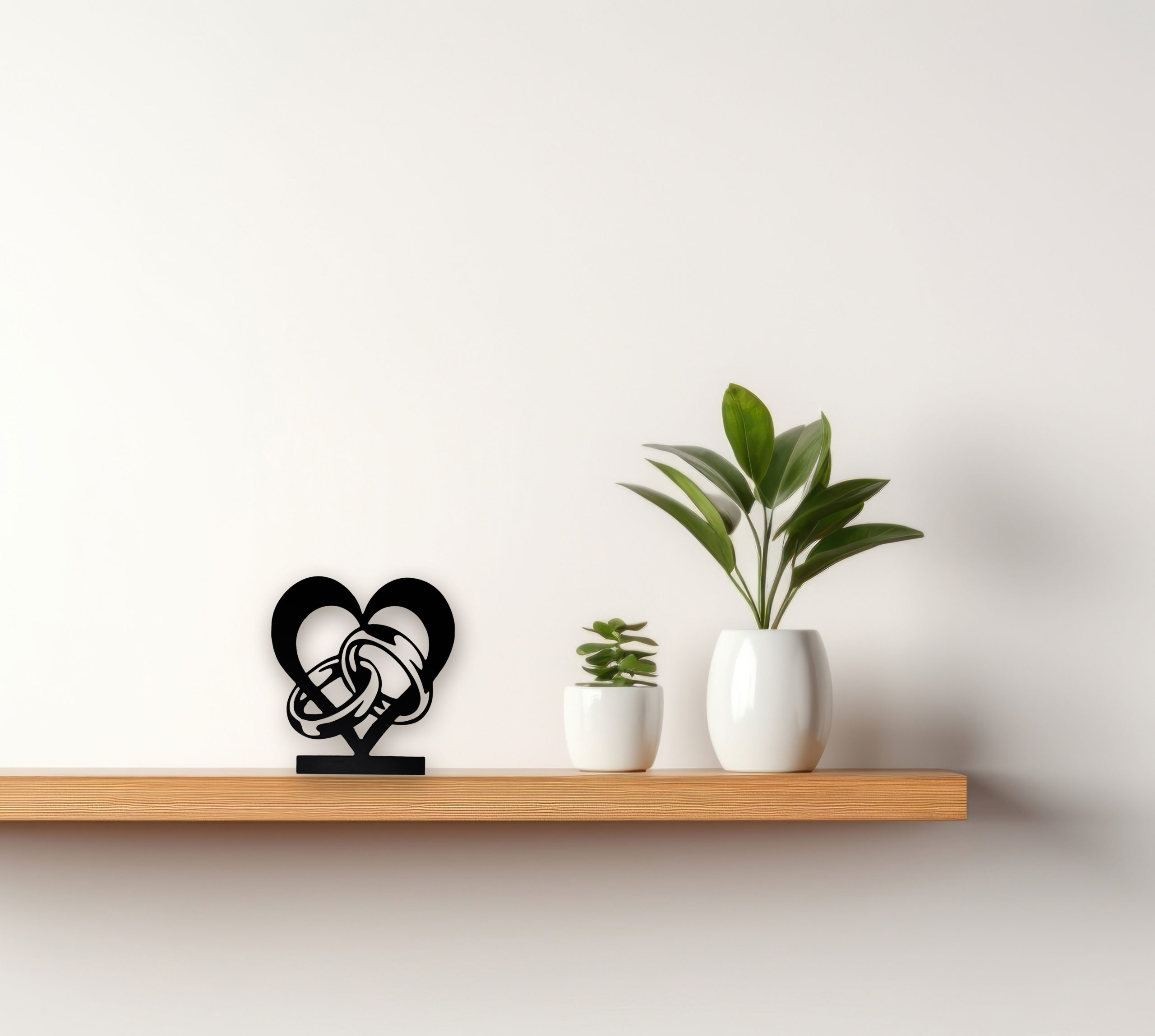 image de plaque décorative métal alliance mariage