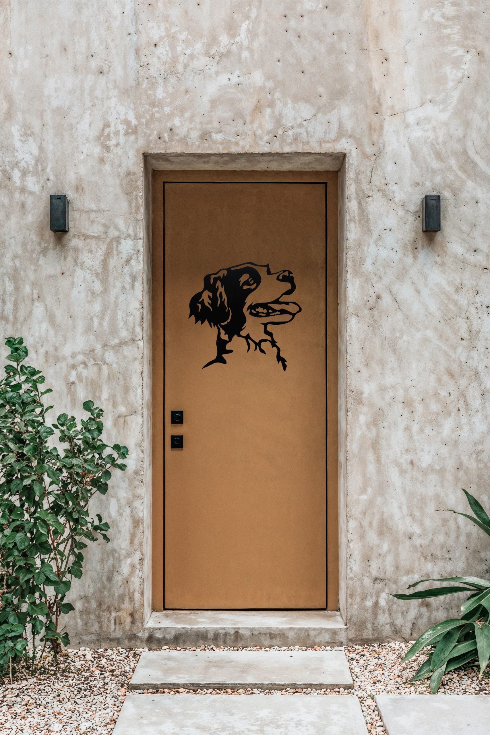 image de plaque décorative métal chien