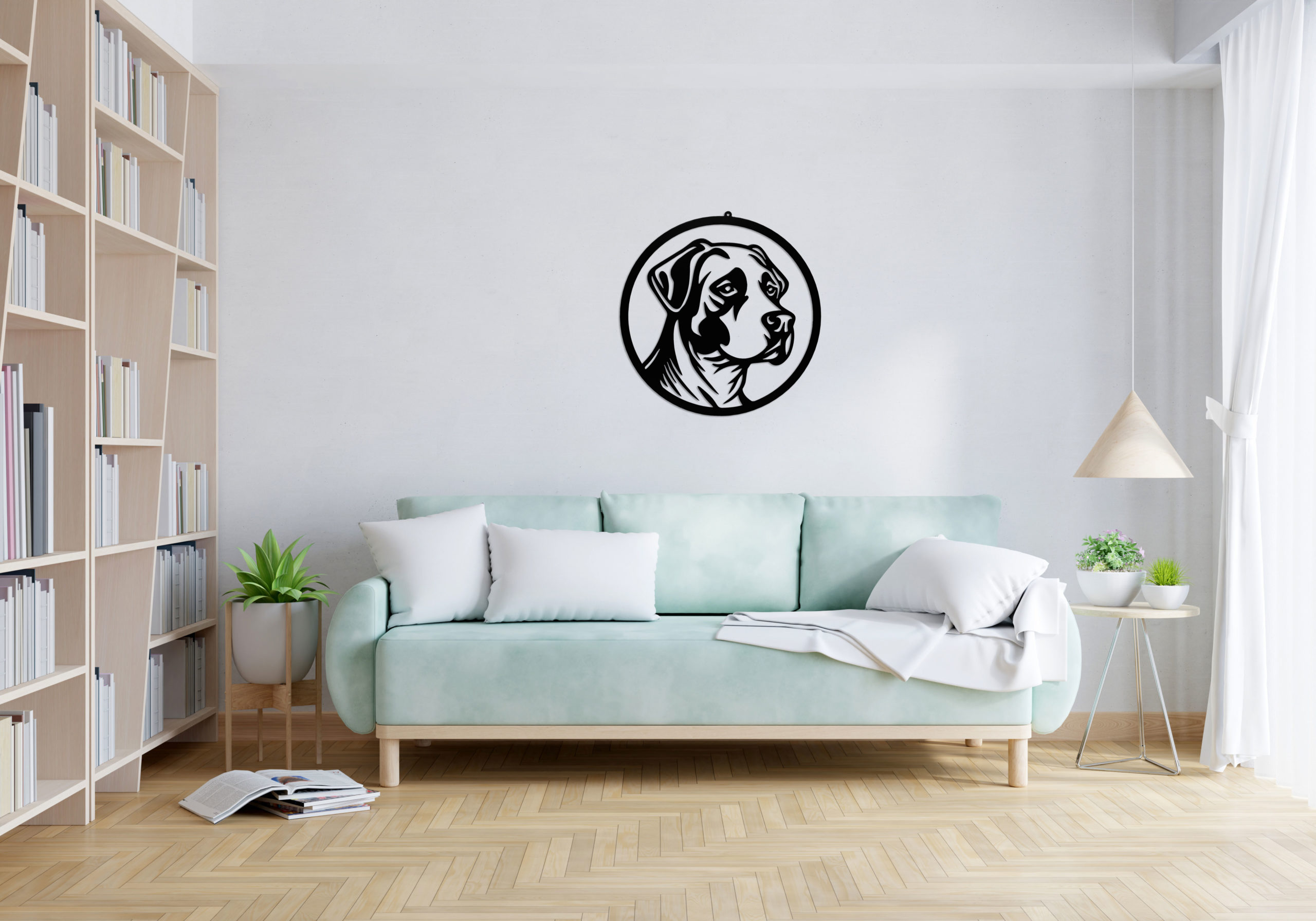 image de plaque décorative métal chien cane corso