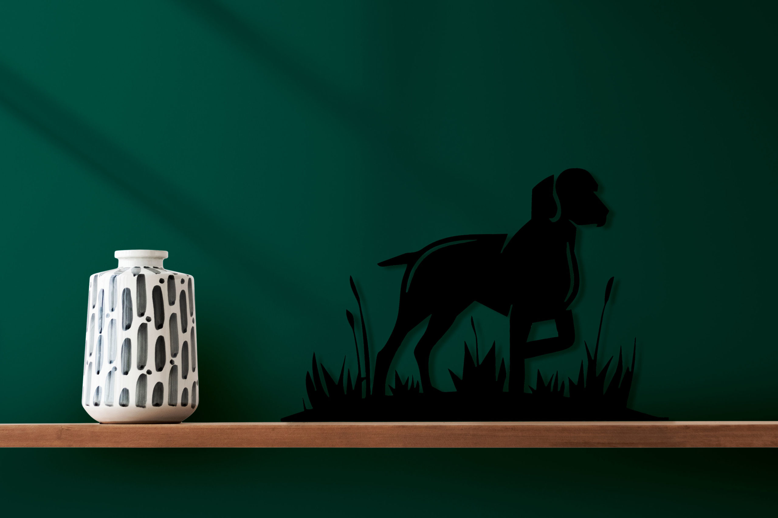 Plaque décorative chien Braque Allemand